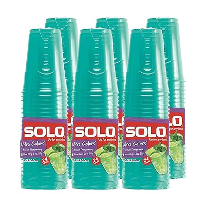 SOLO Cup Company Ultra Color Cups, 16 Ounce, 144 Count