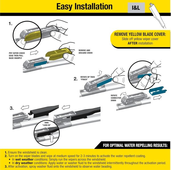 Rain-X 810165 Latitude 2-In-1 Water Repellent Wiper Blades - Image 4