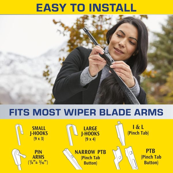 Rain-X 810165 Latitude 2-In-1 Water Repellent Wiper Blades - Image 6